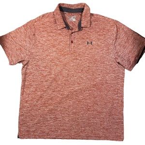 Under Armour Heathered Rust Red Polo Shirt